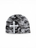 Black Camo Satin-Lined LOVE Beanie